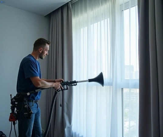 Professional drapes cleaning process tools Fresho Curtain Cleaning chippendale-nsw
